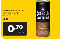 Alimerka ESTRELLA GALICIA Cerveza tostada 0,0% oferta