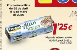 Alsara Supermercados GUEST Migas de atún en aceite oferta