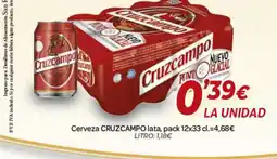 Alsara Supermercados CRUZCAMPO Cerveza lata oferta