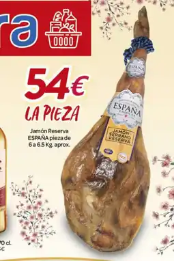 Alsara Supermercados ESPAÑA Jamón Reserva pieza oferta