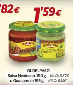 Alsara Supermercados OLD EL PASO Salsa Mexicana o Guacamole oferta