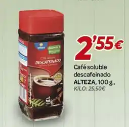 Alsara Supermercados ALTEZA Café soluble descafeinado oferta