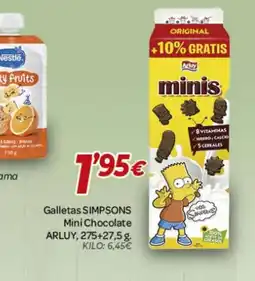 Alsara Supermercados ARLUY SIMPSONS Galletas Mini Chocolate oferta