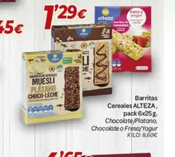 Alsara Supermercados ALTEZA Barritas Cereales oferta