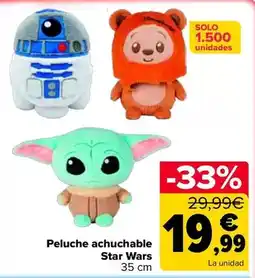 Carrefour Star wars - peluche achuchable oferta