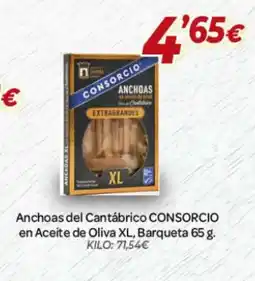 Alsara Supermercados CONSORCIO Anchoas del Cantábrico en Aceite de Oliva XL, Barqueta oferta
