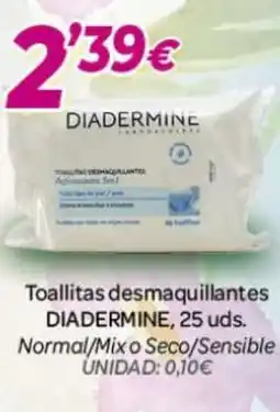 Alsara Supermercados DIADERMINE Toallitas desmaquillantes oferta