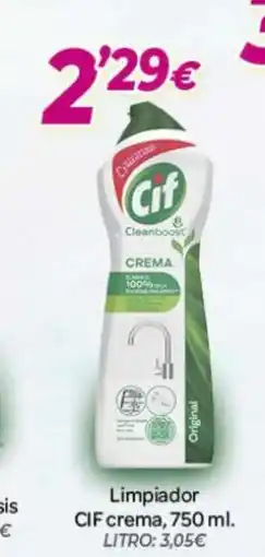 Alsara Supermercados CIF Limpiador crema oferta