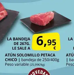 Supermercados MAS Atún solomillo petaca chico oferta