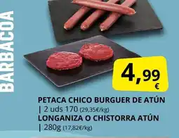 Supermercados MAS Petaca chico burguer de atún oferta