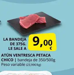 Supermercados MAS Atún ventresca petaca chico oferta