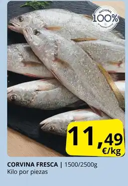 Supermercados MAS Corvina fresca oferta