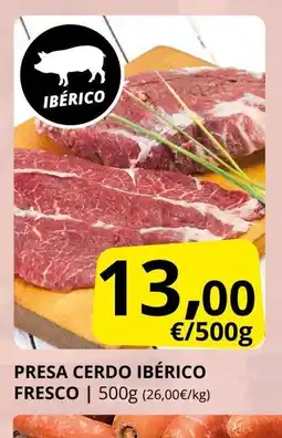 Supermercados MAS Presa cerdo ibérico fresco oferta