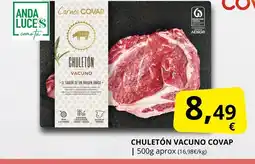 Supermercados MAS COVAP Chuletón vacuno oferta