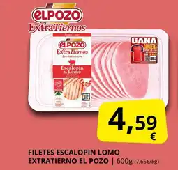 Supermercados MAS EL POZO Filetes escalopin lomo extratierno oferta