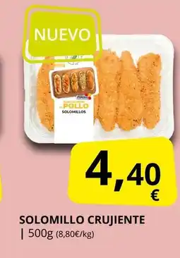 Supermercados MAS Solomillo crujiente oferta