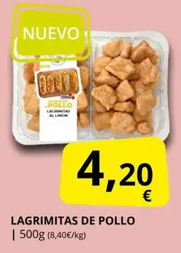 Supermercados MAS Lagrimitas de pollo oferta