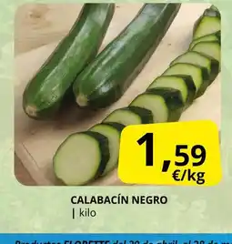 Supermercados MAS Calabacín negro oferta