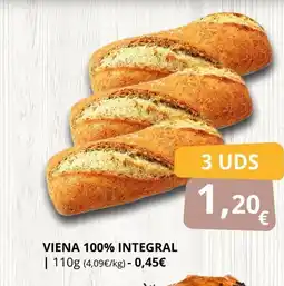 Supermercados MAS Viena 100% integral oferta