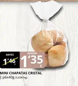 Supermercados MAS Mini chapatas cristal oferta