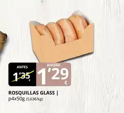 Supermercados MAS Rosquillas glass oferta