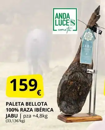 Supermercados MAS JABU Paleta bellota 100% raza ibérica oferta