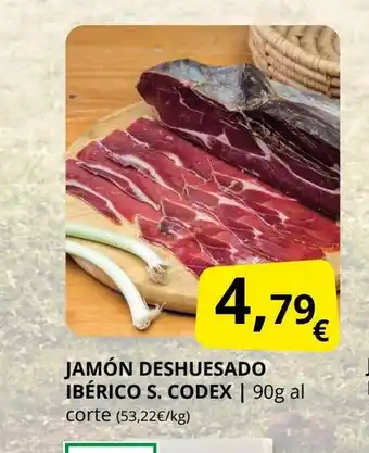 Supermercados MAS Jamón deshuesado ibérico s. codex oferta