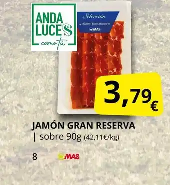 Supermercados MAS Jamón gran reserva oferta