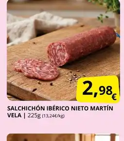 Supermercados MAS Salchichón ibérico nieto martín vela oferta