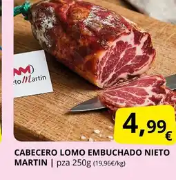 Supermercados MAS Cabecero lomo embuchado nieto martin oferta