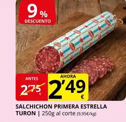 Supermercados MAS Salchichon primera estrella turon oferta