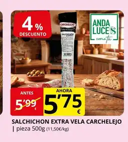 Supermercados MAS CARCHELEJO Salchichon extra vela oferta