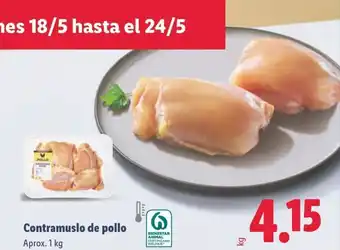 Lidl Contramuslo de pollo oferta