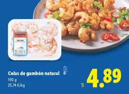 Lidl Colas de gambón natural oferta