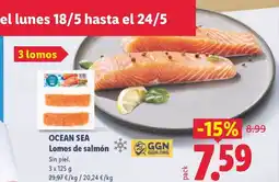 Lidl OCEAN SEA Lomos de salmón oferta
