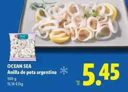 Lidl OCEAN SEA Anilla de pota argentina oferta