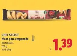 Lidl CHEF SELECT Masa para empanada oferta