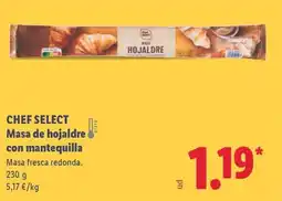 Lidl CHEF SELECT Masa de hojaldre con mantequilla oferta