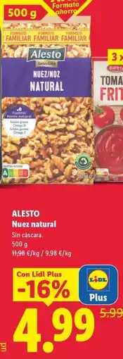 Lidl ALESTO Nuez natural oferta