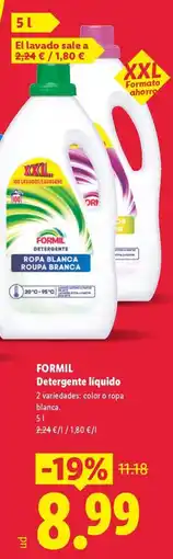 Lidl FORMIL Detergente líquido oferta