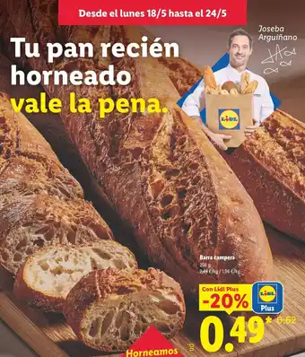 Lidl Barra campera oferta