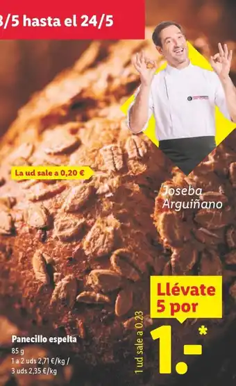 Lidl Panecillo espelta oferta