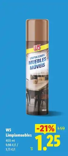 Lidl W5 Limpiamuebles oferta