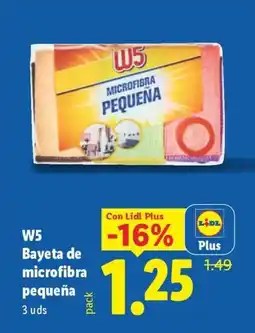 Lidl W5 Bayeta de microfibra pequeña oferta