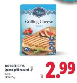 Lidl 1001 DELIGHTS Queso grill natural oferta