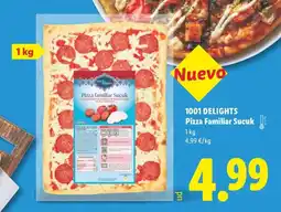 Lidl 1001 DELIGHTS Pizza Familiar Sucuk oferta