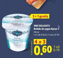 Lidl 1001 DELIGHTS Bebida de yogur Ayran oferta