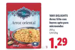 Lidl 1001 DELIGHTS Arroz frito con huevo apto para microondas oferta