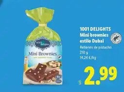 Lidl 1001 DELIGHTS Mini brownies estilo Dubai oferta