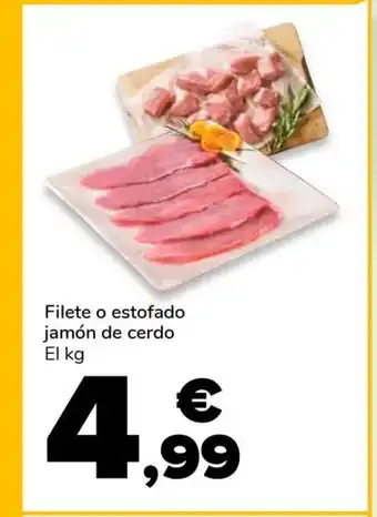 Filete o estofado jamón de cerdo